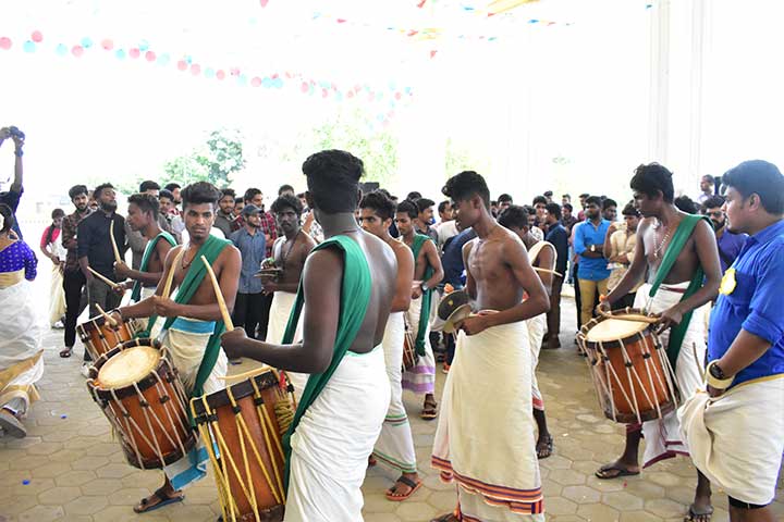 Onam festival 2018 has been celebrated at AVIT campus