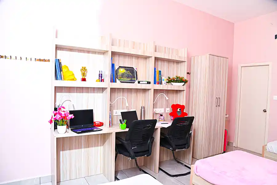 AVIT Hostel Room with Study-Friendly Setup