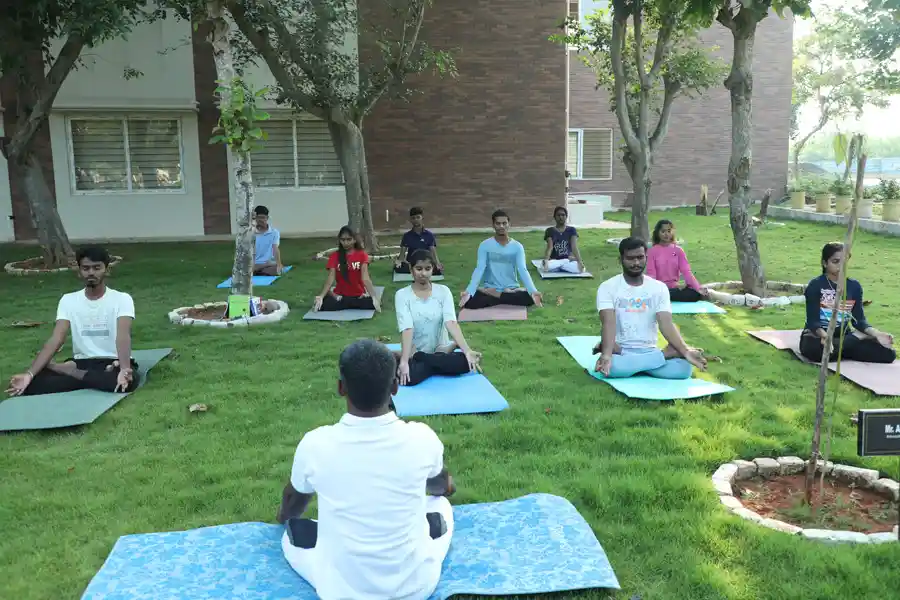 AVIT Students yoga activity